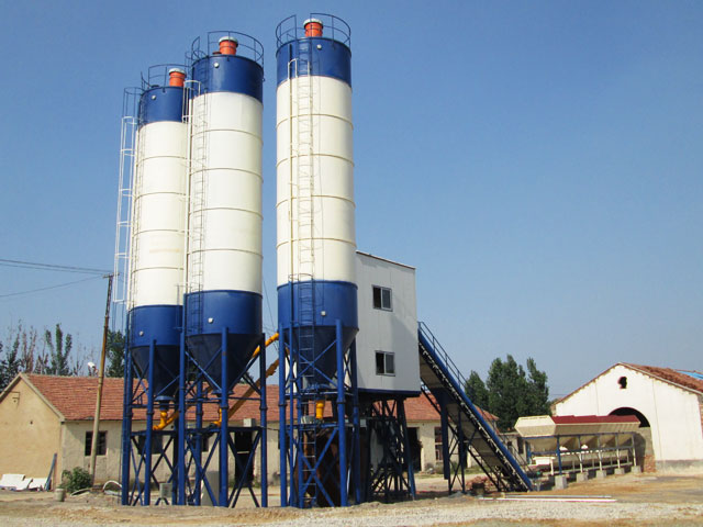 HZS60小型(xíng)商品混(hùn)凝土攪(jiao)拌站