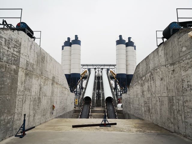 HZS120水(shuǐ)工用混(hùn)凝土攪(jiao)拌站